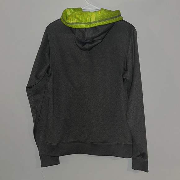 Under Armour Black and Green Hoodie - Picture 2 of 2
